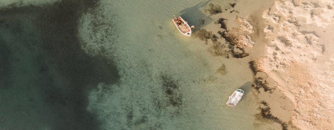 Elafonissi-Strand – Rosa Sand und flaches Wasser