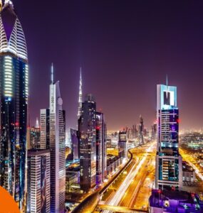 Flugzeit in die Vereinigten Arabischen Emirate