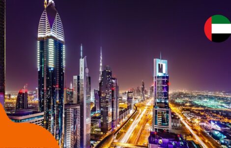 Flugzeit in die Vereinigten Arabischen Emirate