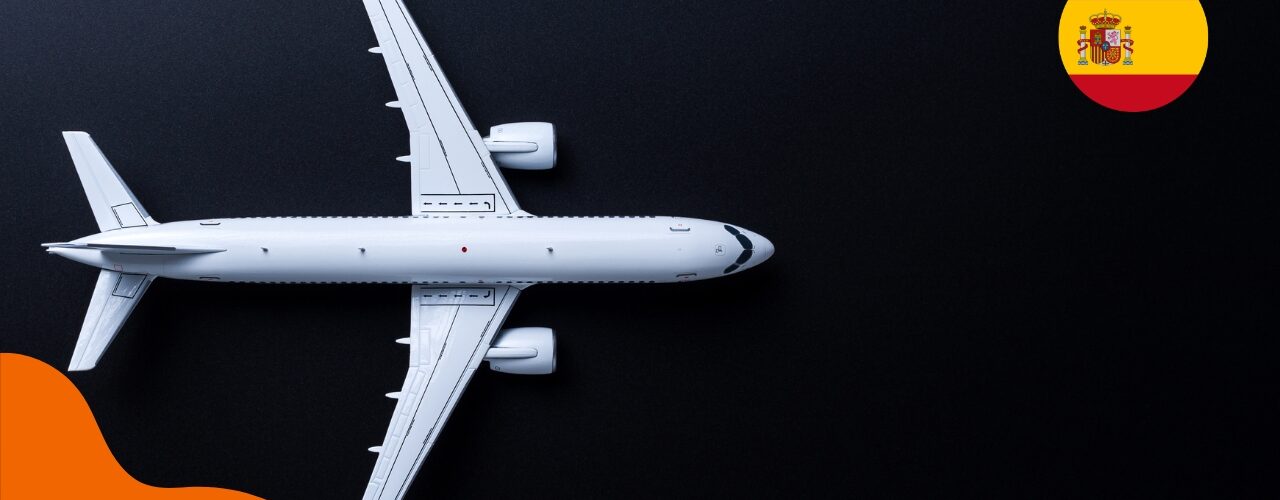 Flugzeit nach Spanien