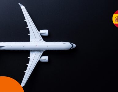 Flugzeit nach Spanien